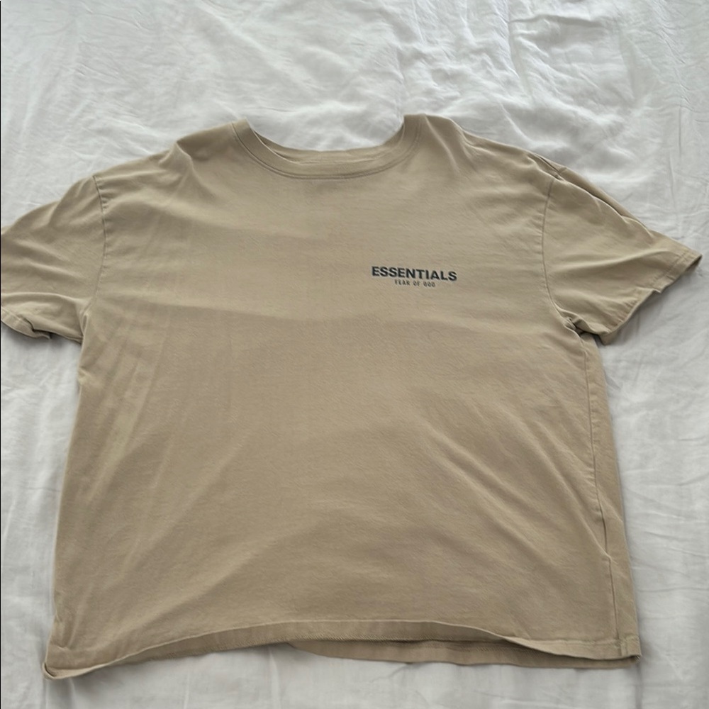 Essentials Tan Short Sleeve Tee
